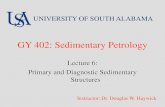 GY 402: Sedimentary Petrology - University of South Alabama · 2017-01-20 · GY 402: Sedimentary Petrology . Lecture 6: Sedimentary Structures . Instructor: Dr. Doug Haywick . dhaywick@southalabama.edu
