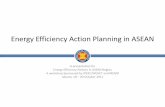 Energy Efficiency Action Planning in ASEAN · 1. Development of Energy Efficiency Policy and Build Capacity 1. Develop a clear policy and plan to promote energy efficiency. 2. Setting