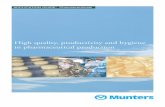 High quality, productivity and hygiene in pharmaceutical ... Guide- Pharmaceutical.pdf · The most effective way to protect raw materials and products during production, storage and