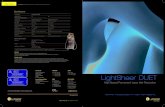LUMENIS . ENHANCING LIFE. ADVANCING TECHNOLOGY.lumierehealthcare.com.sg/wp-content/LightSheerDuet... · 2017-10-23 · LightSheer ® DUET ISRAEL High Speed Permanent Laser Hair Reduction