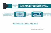 Mediasite User Guide · resources, learning tasks, and learning support for students. This is an efficient and effective means of presenting a PowerPoint presentation with narration