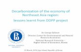 Decarbonization of the economy of Northeast Asia region ... · Decarbonization of the economy of Northeast Asia region: lessons learnt from DDPP project ... South Korea 0.1 na na