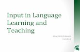 InputinLanguage& Learning&and Teachinglecocqau/Example artifact ROM 803 BVP -Input.pdf · InputinLanguage& Learning&and Teaching ROM/GER/CHN*803* Fall*2014*