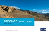 Country Environment Note: Nepal - Asian Development Bank · Nepal Country Environment Note Mandaluyong City, Philippines: Asian Development Bank, 2014 The views expressed in this