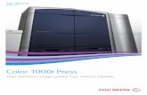 Color 1000i Press - Fuji Xerox Business Centre Cairns · 2018-01-17 · with offline foil stamping such as invitations, certificates, business cards and more. Unlike foil stamping,
