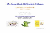 St. Aloysius Catholic School Family Handbook .pdf · 2019-09-09 · "I have come that you may have life — ”life in all its fullness. John 10:10 We participate in the redemptive