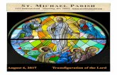 Page 1 August 6 - Transfiguration of the Lord ST. MICHAEL Pstmikesparish.org/download/bulletins(7)/August-6-2017.pdf · Page 2 August 6 - Transfiguration of the Lord The Sacrament