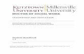 LEADERSHIP AND EDUCATION - Millersville University · Leadership and Education , prepares graduates for innovation and leadership in social work theory, practice, and education. DSW