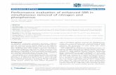 RESEARCH ARTICLE Open Access Performance evaluation of enhanced … · 2017-08-28 · Keywords: Biological nutrient removal, Enhanced biological SBR, Phosphorous removal, Nitrification-
