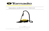 Operation & Maintenance Manual - Tornado Industries LLC · from the manufacturer or an authorised service agent. 2.2 Symbols & Markings WARNING 2.3 How to assemble the vacuum WARNING