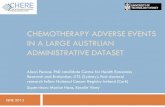 CHEMOTHERAPY ADVERSE EVENTS IN A LARGE AUSTRLIAN ... · Chemotherapy Chemotherapy drugs can be life extending for people with cancer. But... They contribute a small amount to survival