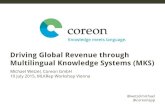 Driving Global Revenue through Multilingual Knowledge Systems · 10-07-2015 Driving Global Revenue through Multilingual Knowledge Systems @wetzelmichael LISE Project Research from