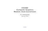 CS3500 Computer Graphics Module: Scan Conversionpjn/S2009/2DAlgorithms.pdf · Computer Graphics Module: Scan Conversion P. J. Narayanan Spring 2009 CS3500. Graphics in Practice: Summary