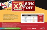 DOUBLE POints june eng - intranetardyss.comintranetardyss.com/DocumentsBo/Backoffice English US_FLYER X2 B… · POWER BOOST, FIBER BALANCE, LE VIVE GREEN, LE VIVE SLIM. The discounted