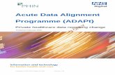Acute Data Alignment Programme (ADAPt)€¦ · transparency in quality and safety and to support patient choice and opportunities for improving patient care.” NHS Digital is the