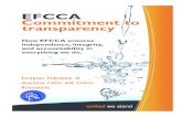 EFCCA Commitment to transparency...Associations’ (EFPIA) Code on the Promotion of Prescription-Only Medicines to, and Interactions with, Healthcare Professionals. • Directive 2001/83/EC