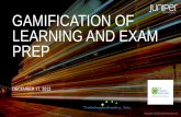 GAMIFICATION OF LEARNING AND EXAM PREP articles/Webinars/Gamification... · Title: Juniper Networks Corporate PowerPoint Template Author: Juniper Networks Subject: Juniper Networks