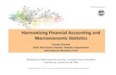 Harmonizing Financial Accounting and Macroeconomic Statistics · - Budget execution reports - Ex-post budget data - Financial Statements - Statistical Reports ... The IMF, OECD, BIS,