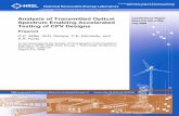 NREL/CP-520-44968 Spectrum Enabling Accelerated Testing of .../67531/metadc934082/m2/1/high_re… · Conference Paper . NREL/CP-520-44968 . July 2009 . Analysis of Transmitted Optical