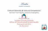 Annual Training for School Employees · Cultural Diversity & Cultural Competence Annual Training for School Employees Presented by Loudon County Schools Office of Coordinated School