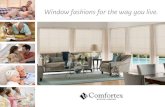 Window fashions for the way you live. - Blinds 4 U...A great alternative to real wood blinds, the Comfortex Alternative Wood Blind Collection are anything but ordinary. Woodwinds and