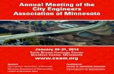Annual Meeting of the City Engineers Association of MinnesotaD96B0887-4D81-47D5... · The City Engineers Association of Minnesota invites you to the Annual Meeting in January 2014.