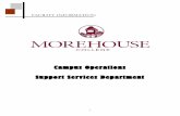 Campus Operations Support Services Department...The office of Support Services within the Department of Campus Operations is the primary point of contact for inquiries regarding the