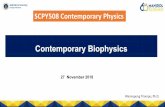Contemporary Biophysics - SimpleSitedoccdn.simplesite.com/.../WT_Biophysics_Part2.pdfWhat is Biophysics? It is neither “physics for biologists”, nor “physical methods applied
