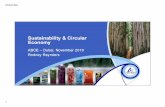 Sustainability & Circular Economy - ABCESustainability & Circular Economy ABCE – Dubai, November 2018 Rodney Reynders . 07/03/1440 2 ... • Sugarcane barrier materials Paperboard