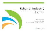 Ethanol Industry Update · $2 00 $2.50 $3.00 $3.50 O N RBOB GASOLINE vs. ETHANOL RBOB Spot Price (NYH) Ethanol Spot Price (Iowa) •Gasoline‐ethanol spread has widened in recent