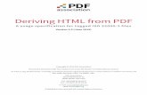 Deriving HTML from PDF - PDF AssociationISO 32000-2: 20xx, Document management — Portable Document Format — Part 2: PDF 2.0 NOTE 2 This document uses the forthcoming dated revision