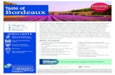 November 14, 2019 Bordeaux - CAA North and East Ontario of Bordeaux... · Visits to multiple wine regions for wine tasting Visit to Roquetaillade Castle City tour and wine museum