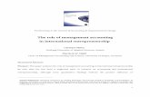 Mitter Hiebl (JAOC, forthc) - The role of management accounting … · 2017-02-08 · The role of management accounting in international entrepreneurship 1 Christine Mitter Salzburg