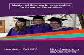 Master of Science in Leadership for Creative ... Master of Science in Leadership for Creative Enterprises