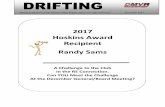 2017 Hoskins Award Recipient Randy Sams · 2017-11-27 · 2017 DMVR Awards Banquet Hoskins Award Randy Sams Randy has been an active volunteer at Solo, RallyCross, Club Racing, and