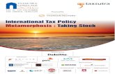 International Tax Policy Metamorphosis : Taking Stock · BEPS implementation, Interpreting DTAA in the context of Multilateral Instrument and looming wholesale change to thousands
