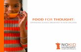Food for Thought WEB VERSION - Louisiana Association of ... · Food For Thought is designed to serve as a resource to help schools expand their breakfast programs so that no child