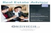 Real Estate Advisor - Nisivoccia...The Tax Cuts and Jobs Act still allows real estate inves-tors to deduct interest payments, further reducing the cost of debt. Note that rules may
