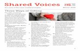 Shared Voices - MS Society€¦ · Multiple Sclerosis — A Self Help Guide by Judy Graham, Thorsons an Imprint of Harper Collins Publishers, 1981. I thought it was time we took another
