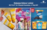 Hindustan Unilever Limited€¦ · Hindustan Unilever MQ 2019 Results Presentation Author: Hindustan Unilever Limited Keywords: Hindustan Unilever, MQ 2019, FY19, FY 2018-19, Results