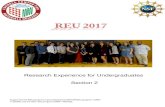 Research Experience for Undergraduates Section 2 · 2017-09-27 · Research Experience for Undergraduates Section 2 Support for the REU program is provided by the NSF MRSEC program