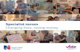 Specialist nurses - Apollo Nursing Resource€¦ · Specialist nurses are dedicated to a particular area of nursing; caring for patients suffering from long-term conditions and diseases
