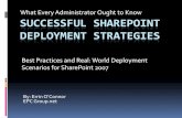 What Every Administrator Ought to Know SUCCESSFUL SHAREPOINT DEPLOYMENT STRATEGIES · 2019-10-22 · What Every Administrator Ought to Know By: Errin O’Connor EPC Group.net ...