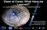 Dawn at Ceres · Vesta Arrival (2011) Dawn launch (2007) Ceres Arrival (March 2015) Vesta Departure ... Ice-Rich Dwarf Planet Crater morphologies indicate ice content
