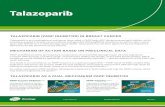TALAZOPARIB (PARP INHIBITOR) IN BREAST CANCER · 2020-05-02 · Pizer In All Right Reerve ay Talazoparib TALAZOPARIB (PARP INHIBITOR) IN BREAST CANCER TALAZOPARIB AS A DUAL-MECHANISM