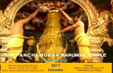 SRI PANCHAMUKHA HANUMAN TEMPLE€¦ · Sri Panchamukha Hanuman Temple thanks all the Donors and Volunteers for their support . Durmukhi Nama samvatsare-Dakshinayane April 2017 Uttarayane-Himavanta