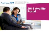[2018] Availity Portal - Anthem• Automated routing from the Availity Portal —Seamless routing to ICR to initiate prior authorization requests. There is no need to remember specific