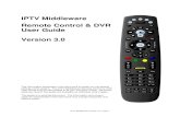 IPTV Middleware Remote Control & DVR User Guide Version 3home.comm1net.net/images/iptv user guide - 092012011.pdf · IPTV Middleware Version 3.0 Page 4 Introduction Get ready to free