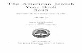 The American Jewish Year Book 5685 - AJC ArchivesThe American Jewish Year Book 5685 September 29, 1924, to September 18, 1925 Volume 26 Edited by HARRY SCHNEIDERMAN for the AMERICAN