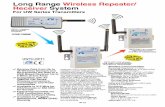 Long Range Wireless Repeater/Receiver System...Long Range Wireless Repeater/ Receiver System For UW Series Transmitters W-19 U Receive Data from Up to 48 Wireless Sensors and Re-transmits